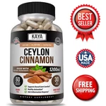 True Ceylon Cinnamon Capsules 1200MG Heart Health & Blood Sugar Support. Fixed Price $10.98.