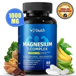 1-3PCS Viyouth Magnesium 7 Complex Capsules 60 Count Sleep Support Bone Health. Fixed Price $34.99.