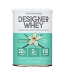 Designer Whey Protein Powder Probiotics French Vanilla Natural Flavor 12 Oz. Fixed Price $19.99.