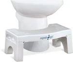 Squat-n-go 7 Folding Squatting Convenient And Compact Toilet Stool, White. Fixed Price $23.99.