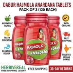 Dabur Hajmola Anardana Tablets 120 X3 Tasty Herbal Digestive Aid Jar. Fixed Price $17.54.