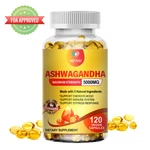 Organic Ashwagandha Capsules 5000MG 120 With Black Pepper Root Powder. Fixed Price $12.83.