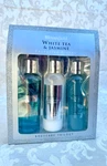 Bloomfield Paper Box Bath White Tea & Jasmine Bodycare Trilogy 3PC Set. Fixed Price $11.79.