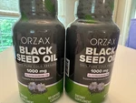2 Bottles Orzax Black Seed Oil Cold Pressed 100% Pure Non-gmo 90 Per. Fixed Price $19.00.