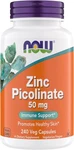 Now Foods Zinc Picolinate 50 Mg 240 Vcaps. Fixed Price $20.99.