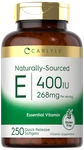 Vitamin 400 Iu 250 Softgels Naturally Sourced Non-gmo By Carlyle. Fixed Price $16.09.