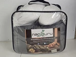 15 Lb Weighted Blanket 48X72 Twin, Microfiber With Glass Beads And Neck Pillow. Fixed Price $75.00.