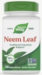 Nature's Way Neem Leaf - 950 Mg Per Serving 100 Caps. Fixed Price $14.99.