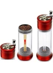 Herb Spice Tobacco Grinder And Cone Filler Rolling Machine Red. Fixed Price $11.99.