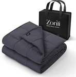 Zonli Weighted Blanket (60"X80", 20LBS, Dark Grey) Queen Size F. Fixed Price $37.90.