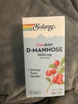 Solaray D-mannose 1000MG Urinary Tract Health Capsules 120. Fixed Price $32.95.