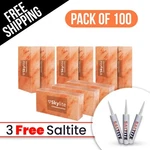 Himalayan Salt Bricks 8X4X2 Pack Of 100 With 3 Free Glue For Spa Sauna Wall. Fixed Price $1100.00.