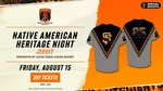San Francisco Giants Native American Heritage Night Jersey Sz. Xxl 8/15/25. Fixed Price $29.99.