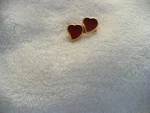 Wc- Hearts 2 Red Pin Back #50075. Fixed Price $9.99.