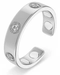 Magnetrx Magnetic Ring For Women Silver Adjustable Arthritis Pain Relief Jewelry. Fixed Price $23.20.