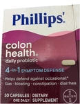 Phillips Colon Health Daily Probiotic 4-IN-1 Gas Bloating 30 Caps EXP.5/26. Fixed Price $10.30.