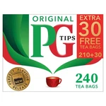 Pg Tips Black Tea Non-pyramid Bags 240 Count. Fixed Price $27.39.