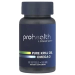 2 X Prohealth Longevity, Pure Krill Oil OMEGA-3, 60 Soft Gels-worldwide. Fixed Price $89.96.