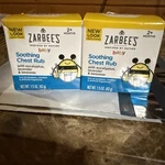 (2) Zarbees Naturals Baby Chest Rub Eucalyptus Lavender & Beeswax 1.5OZ Exp 4/26. Fixed Price $15.00.