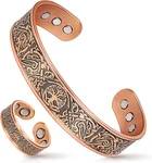 Mahnco Copper For & Women, 9X Strength Magnetic Bracelets Lymphat. Fixed Price $16.86.