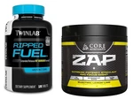 Twinlab Ripped Fuel Extended Release Fat Burner Weight Loss Energy + Core Zap. Fixed Price $39.99.