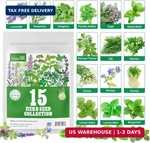 Groundio 15 Herb Seeds Variety Pack 5,700+ Non-gmo Heirloom For Planting. Fixed Price $15.61.