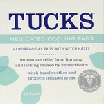 2 Pack Tucks Medicated Cooling Pads 40 Each. Fixed Price $15.70.
