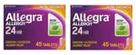 Pack Allegra 24-HOUR Indoor And Outdoor Allergy Relief 180 Mg 45 Tablets 01/26. Fixed Price $9.99.