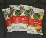 4-PACK Traditional Medicinals Organic Throat Coat Cough Drops, Orange Fennel. Fixed Price $19.99.