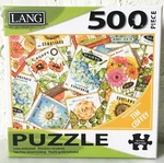 Lang Seed Packets 500 Piece Jigsaw Puzzle - Complete Includes Large Art Guide. Fixed Price $16.95.