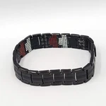 Uswel Magnetic Therapy Bracelet Mens 7.5 In Black Titanium. Fixed Price $12.00.