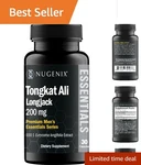 Longjack Tongkat Ali Extract For Enhanced Men's Health - 30 Unflavored Capsules. Fixed Price $23.98.
