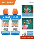 Gentle & Effective Fresh Breath Mouthwash Alcohol-free Icy Mint, 16 Oz, 2-PACK. Fixed Price $24.99.