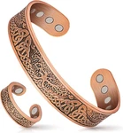 Mahnco Copper For & WOMEN,12X Strength Magnetic Bracelets Lymphat. Fixed Price $16.86.