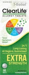Clearlife Homeopathic Extra Strength Allergy Tablets, 60 Ct. Fixed Price $15.99.