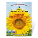 The Old Farmer's Almanac Sunflower Seeds (mammoth Stripe) - Gray,yellow. Fixed Price $13.48.