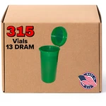 315 Translucent Green Vials - 13 Dram Pop Top Bottle Made In Usa. Fixed Price $44.99.