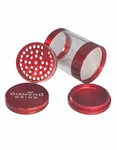 Diamond 4 Part Herb 50 Mm Grinder With Glass Storage Jar Red. Fixed Price $29.95.