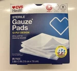 Boxes Cvs Health Sterile Gauze Pads 25 Per Ultra-soft 3". Fixed Price $19.95.