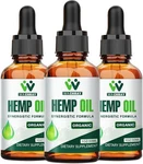 (3 Pack) Hemp Oil Drops High Potency - Maximum Strength Natural Seed.... Fixed Price $62.36.