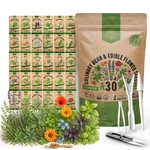 Organo Republic 30 Culinary Herbs & Edible Flower Seed Variety Pack Indoor/ou.... Fixed Price $42.35.