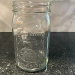 Golden Harvest Cornucopia Wide Mouth Mason Clear Quart Canning Jar Preowned. Fixed Price $5.25.
