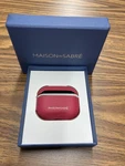 Maison De Sabr Apple Airpods Case Shibuya Fuchsia Pink Leather Protective. Fixed Price $29.74.
