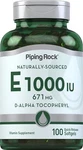 Vitamin 1000 Iu Softgels 120 Count With D-alpha Non-gmo By Piping Rock. Fixed Price $22.99.