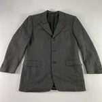 Canali Proposta Sport Coat Blazer Mens 42R Gray Blue Pure Wool Jacket Made Italy. Fixed Price $35.00.