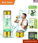 Hydrogen Water Bottle - 3 Min 2200PPB Generator, Gift For Health Enthusiasts. Fixed Price $35.99.