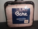 Bare Home Weighted Blanket 100% Cotton Premium Heavy 17 Lb 60X80 New. Fixed Price $79.99.