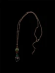Holiday Seasonal Artisan Jade Tiger Eye Necklace 19 Adjustable. Fixed Price $28.00.