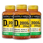 Mason Natural 60 Count Vitamin D3 2000 Calcium Immune Support Pack Of. Fixed Price $28.39.