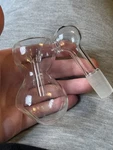 Clear Glass Ashcatcher Bowl 14MM. Fixed Price $8.00.